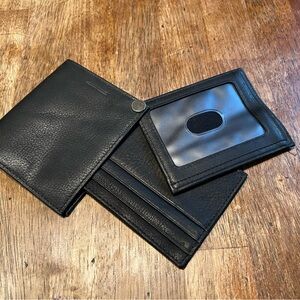 Leather card folio NWOT